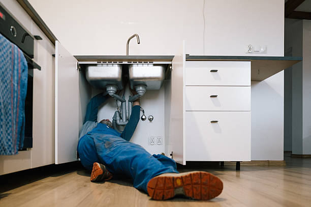 Professional Drain Cleaning technician working in Hainesport, NJ
